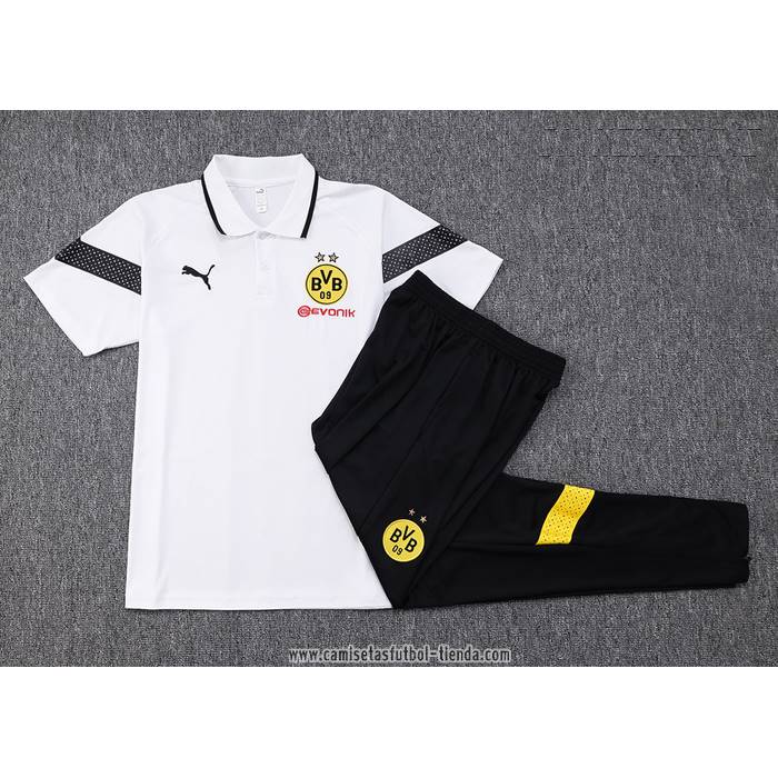 Conjunto Polo del Borussia Dortmund 2023 2024 Blanco